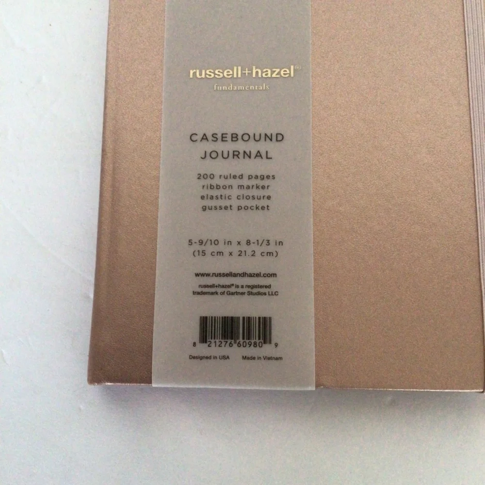 RUSSELL + HAZEL HARD COVER UNDATED JOURNAL PLANNER NWT